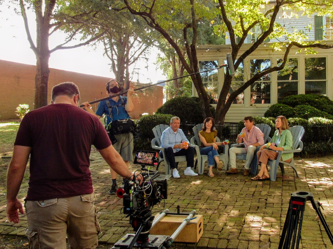 Dave Bilodeau location sound recordist behind the scenes on Brighter Blooms