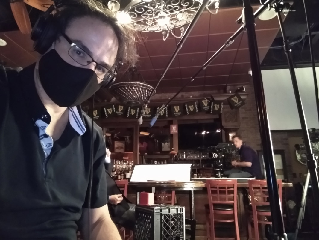 Dave Bilodeau location sound recordist behind the scenes on True Crime: Ken and Barbie