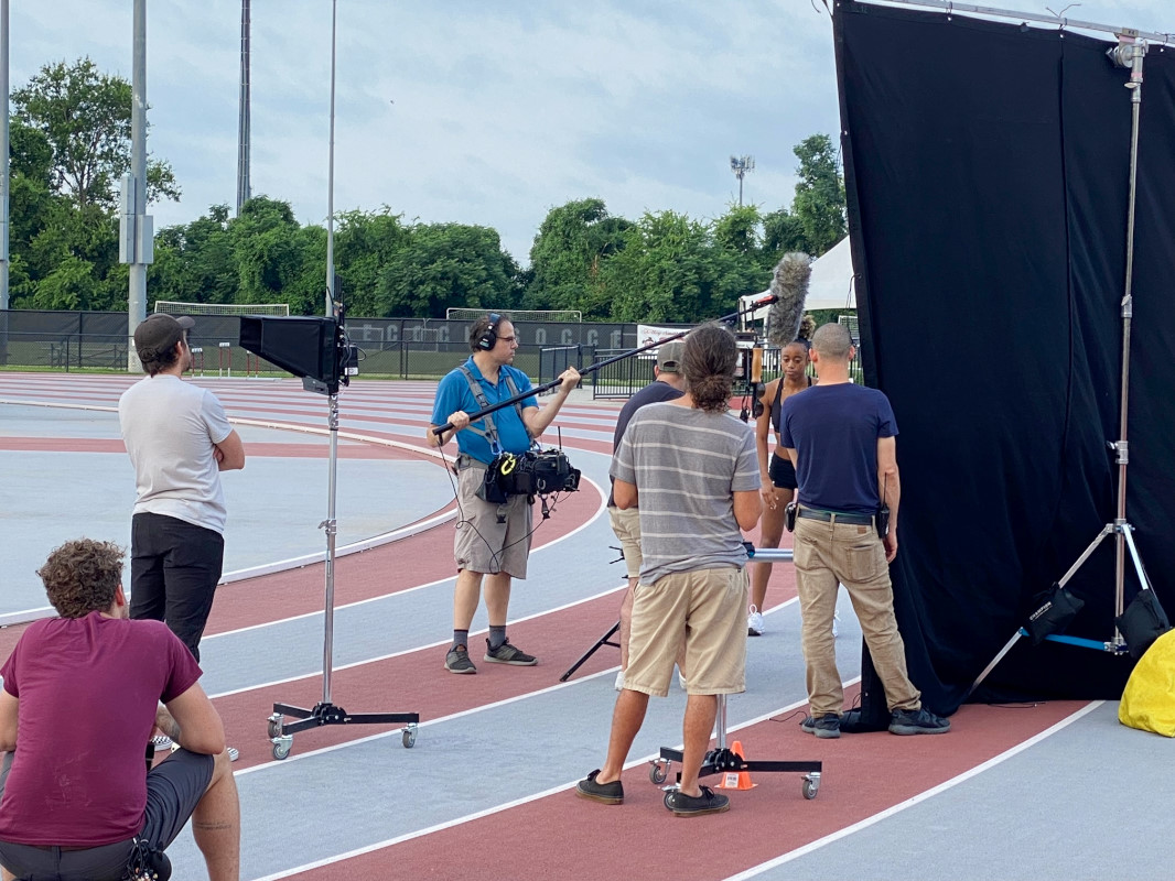 Dave Bilodeau location sound recordist behind the scenes on USC We the Remarkable