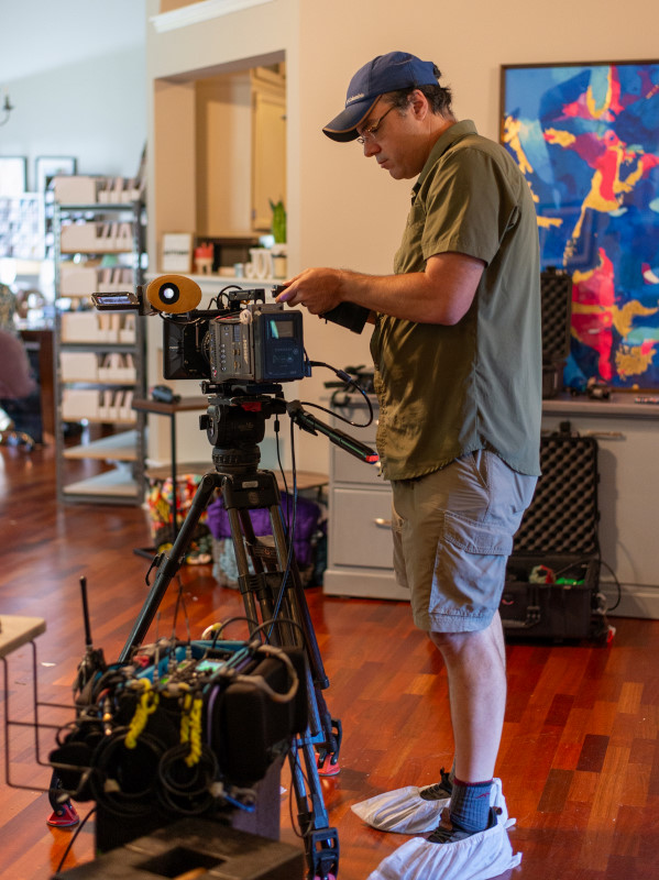 Dave Bilodeau location sound recordist behind the scenes on Callie Goodwin x TikTok