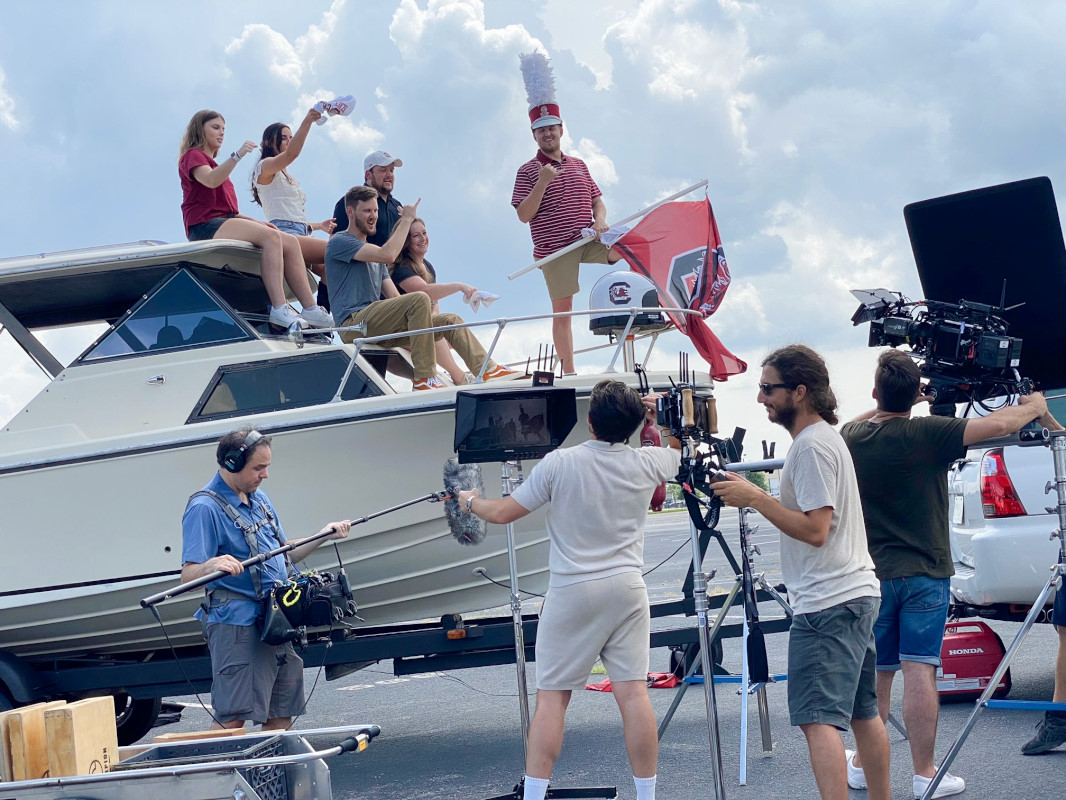Dave Bilodeau location sound recordist behind the scenes on USC We the Remarkable
