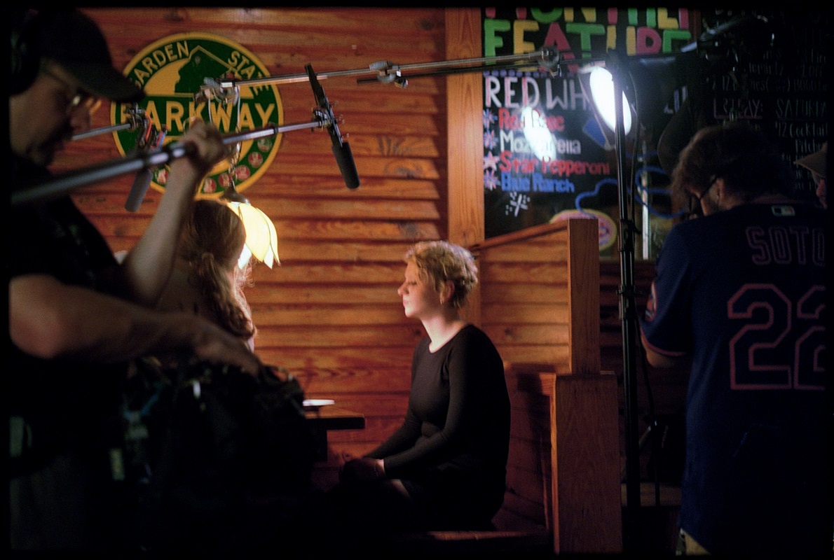 Behind the Scenes photo of Dave Bilodeau location sound recordist on In The Sun film shoot 1